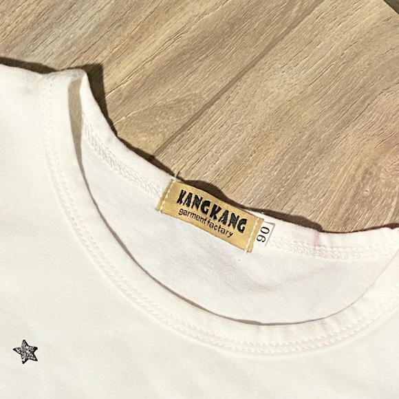 KangKang Girls 2pc Fancy Cat Top & Grey Tool Skirt - Picture 5 of 10